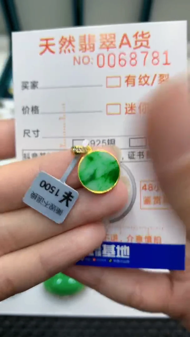 【闪购商品】翡翠颈饰银S925镶嵌            8