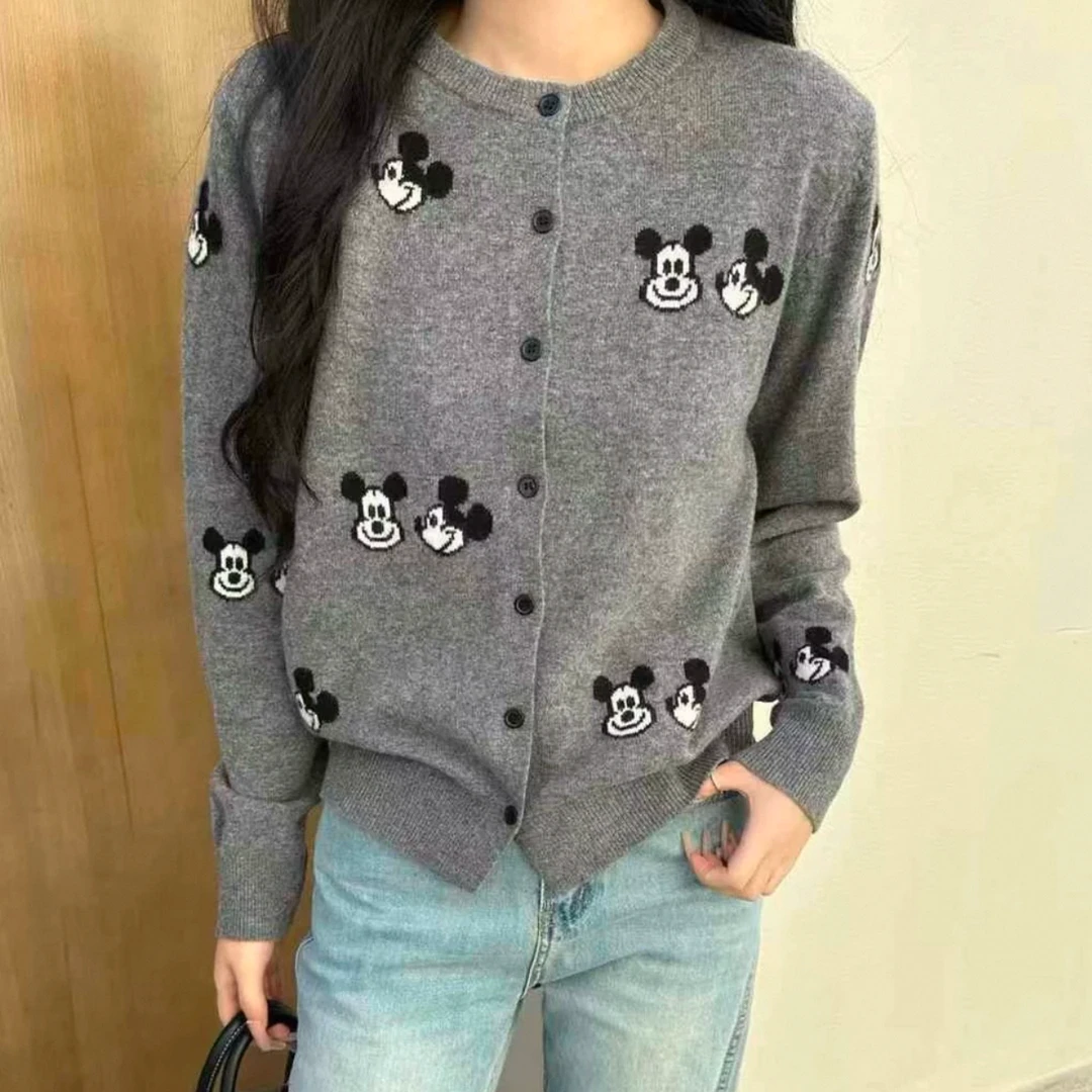 新款简约百搭潮流针织上衣灰色98123