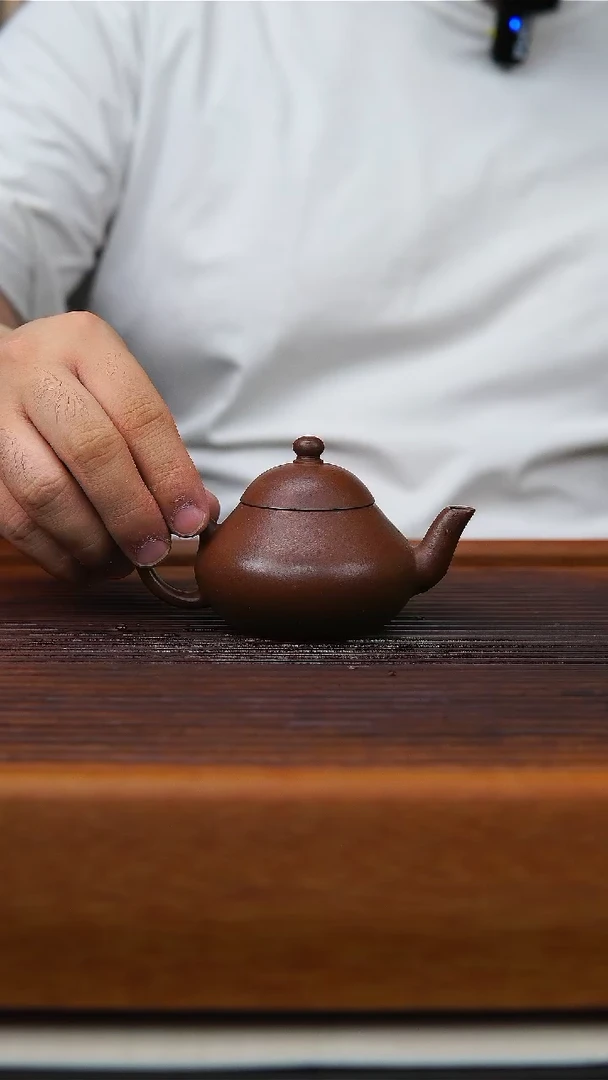 茶杯紫砂紫朱泥嘉道梨