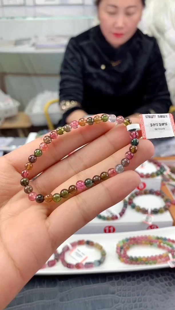 未镶嵌手串碧玺多样性发一条