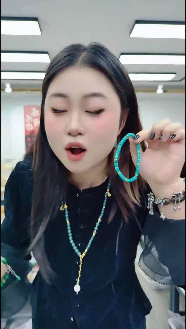 【闪购商品】玛瑙/玉髓颈饰合金1033 松松隔片手串