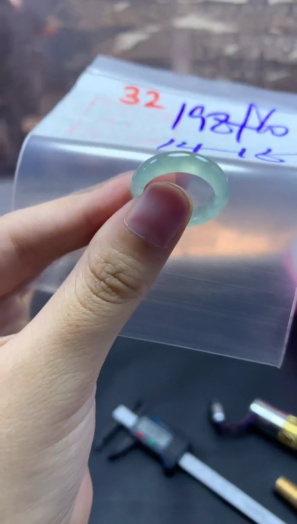 未镶嵌定制翡翠戒圈14-15#208毛货需精细抛光