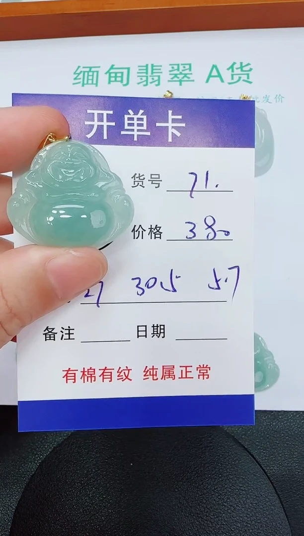 吊坠(赠链)未镶嵌翡翠71