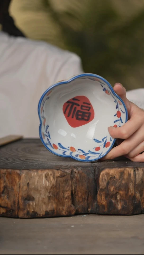 瓷片景德镇高温釉下彩可微波烤箱洗碗机