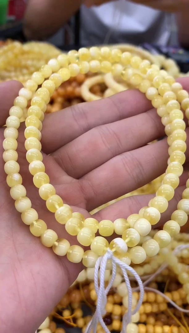 裸石蜜蜡未镶嵌链子