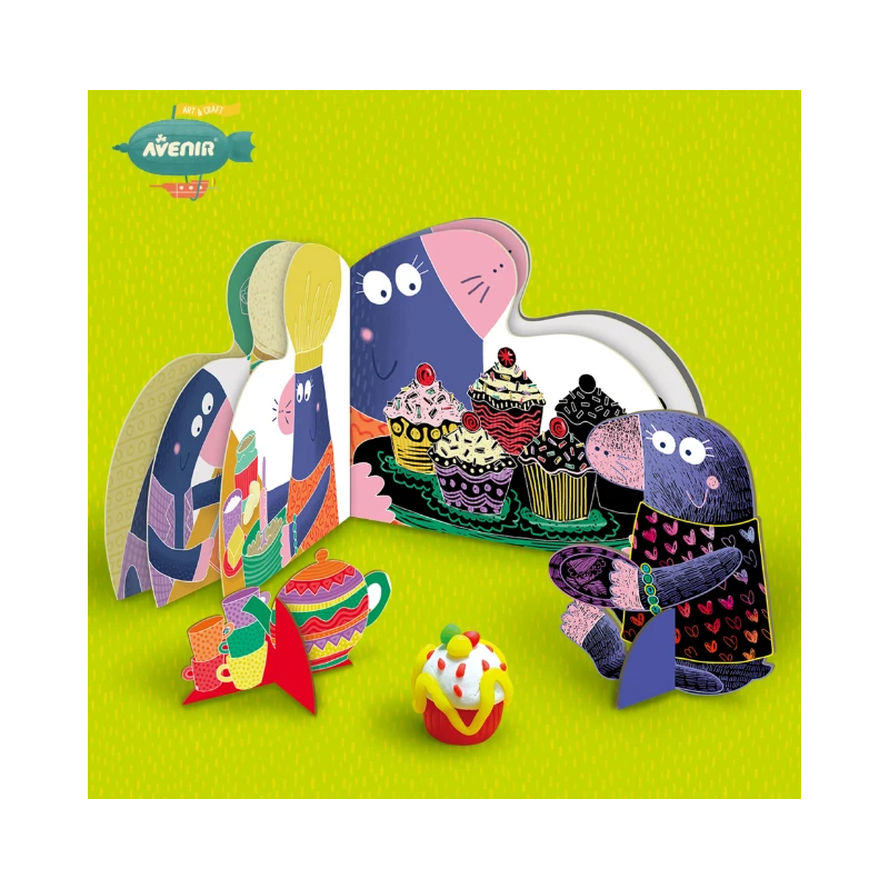 艾维尼手工diy材料包益智动手和摩尔家族去野餐套装儿童礼物