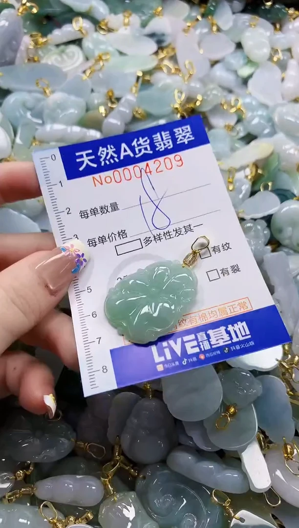 颈饰未镶嵌翡翠天然A货翡翠