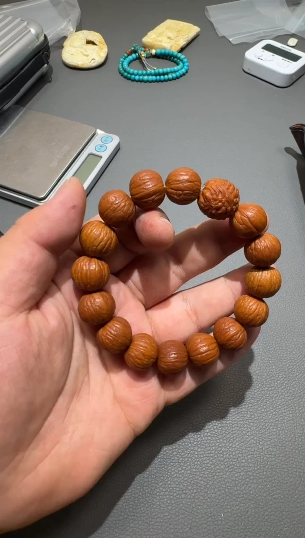 猴头核桃吊坠原皮单圈