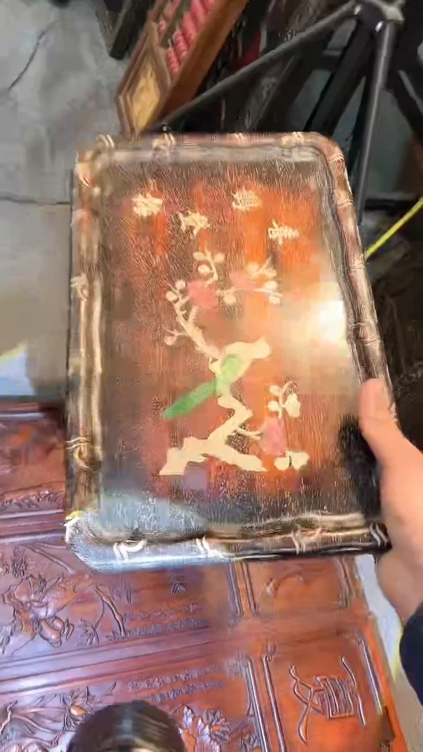 【闪购商品】非洲紫檀（红花梨）36x24cm赏盘