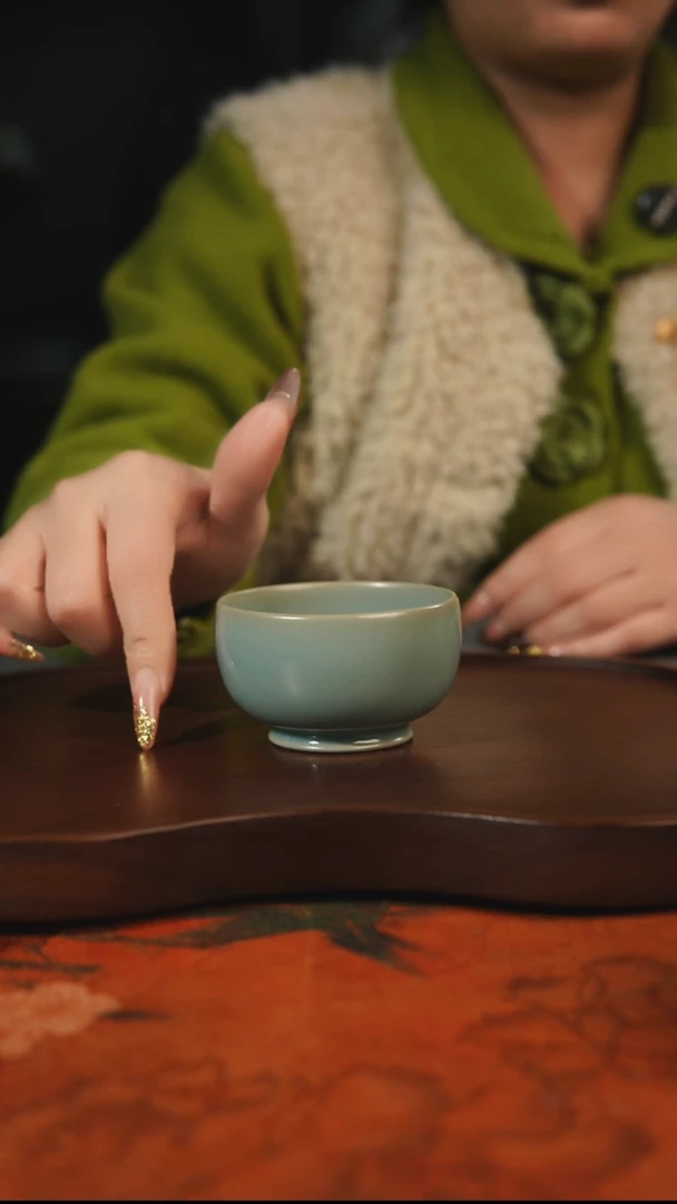 杯子瓷汝州原产地原矿仿古老釉q