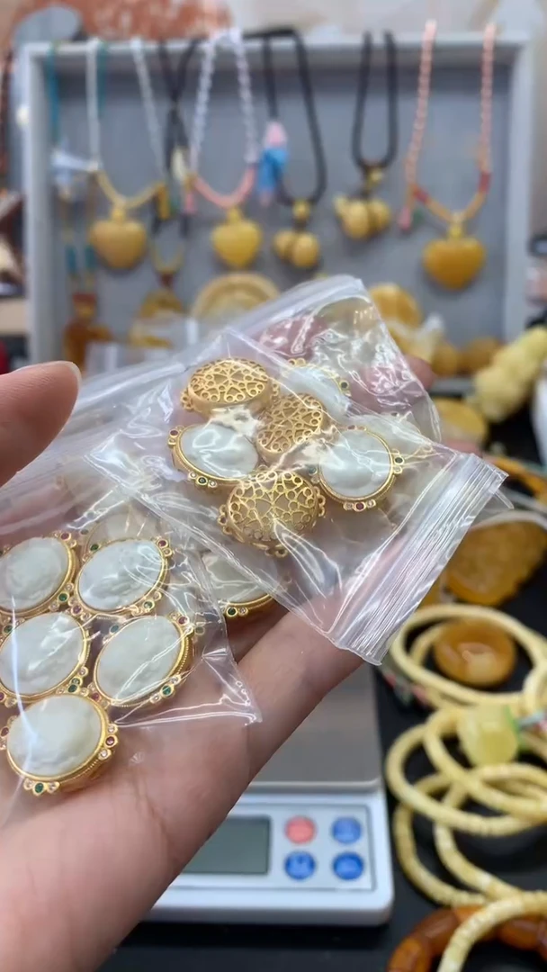 【闪购商品】琥珀珠宝奇石银S925镶嵌40多样性发其一