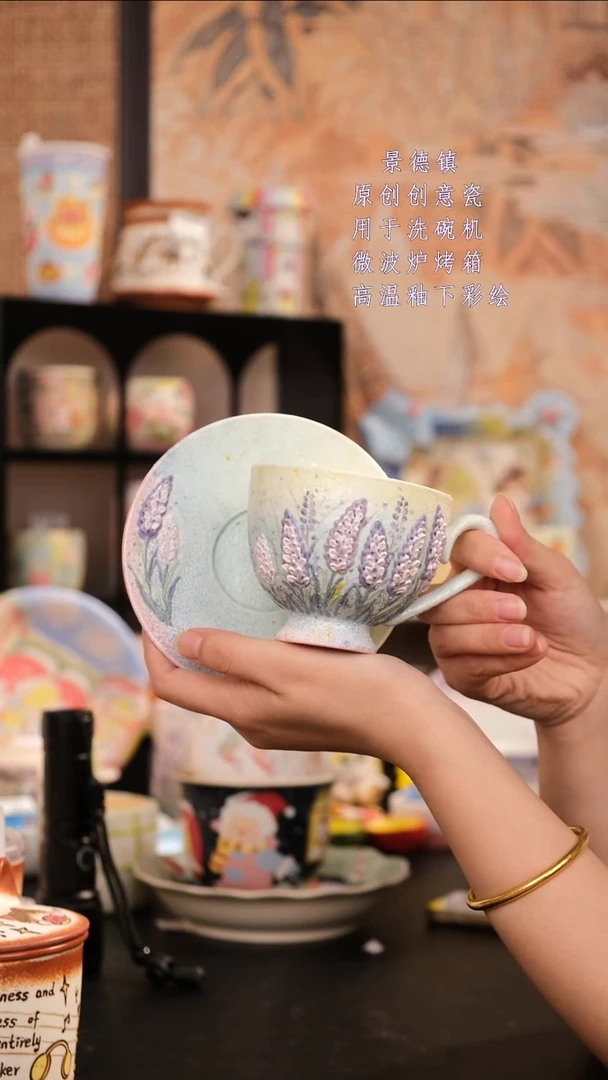 摆件景德镇手工手绘设计款