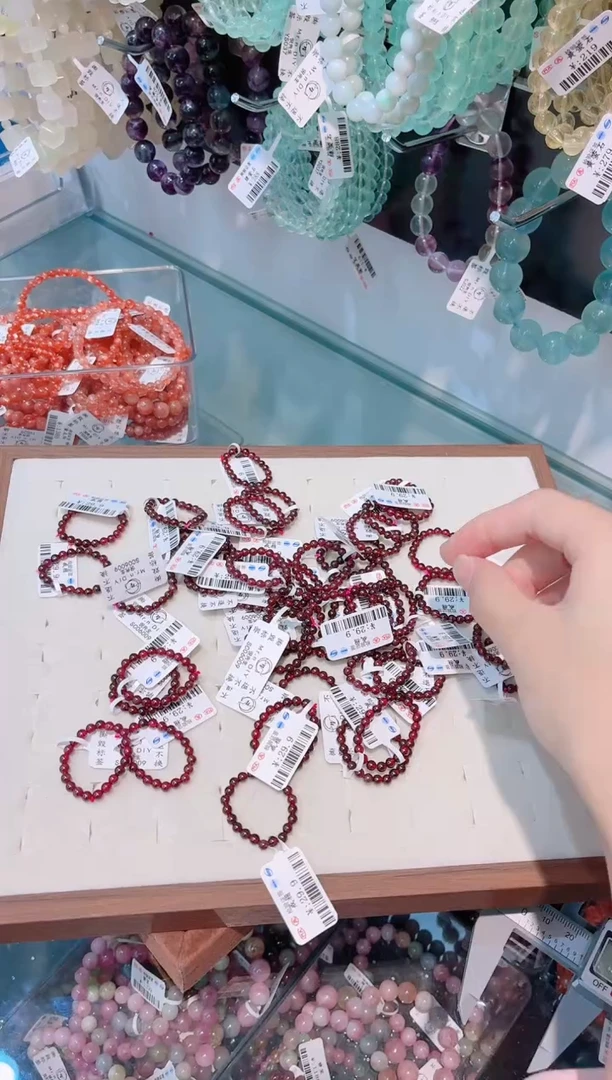 未镶嵌手链水晶朱砂戒指