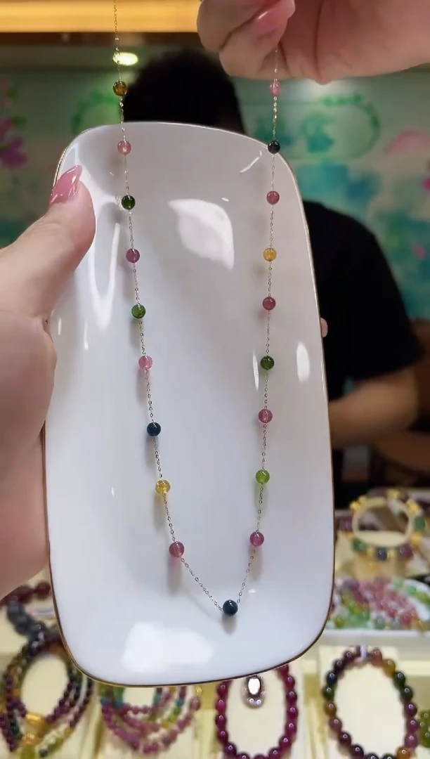 【闪购商品】碧玺手链18K金镶嵌@@ZY20124001