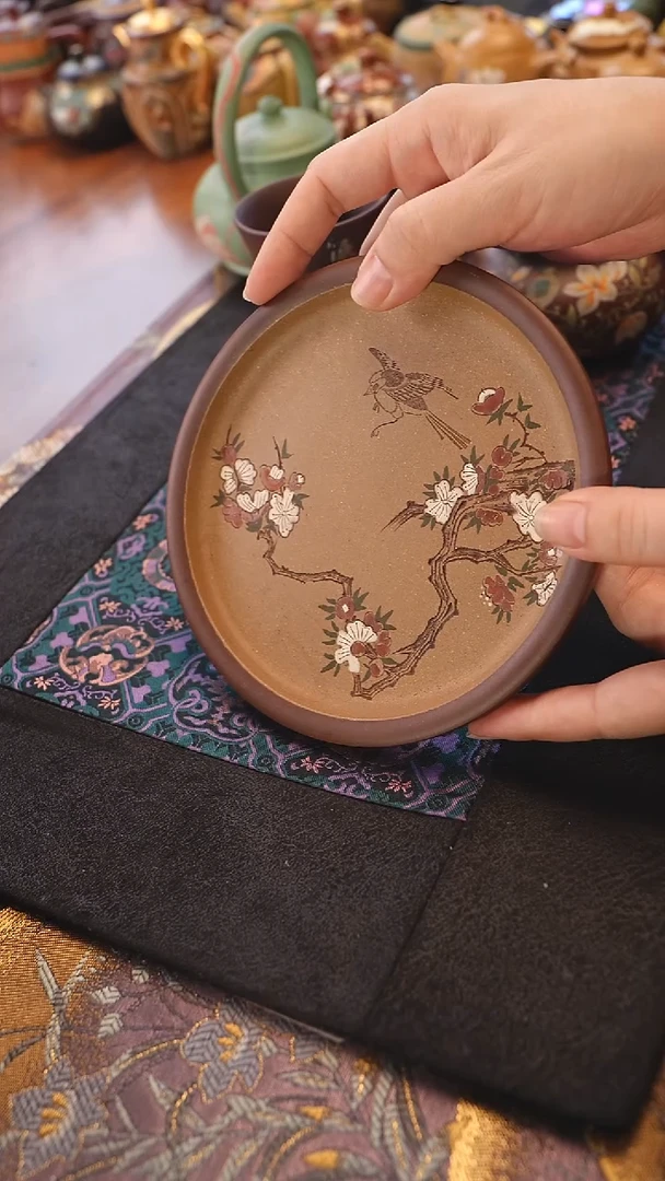 茶壶紫砂青玉案壶承