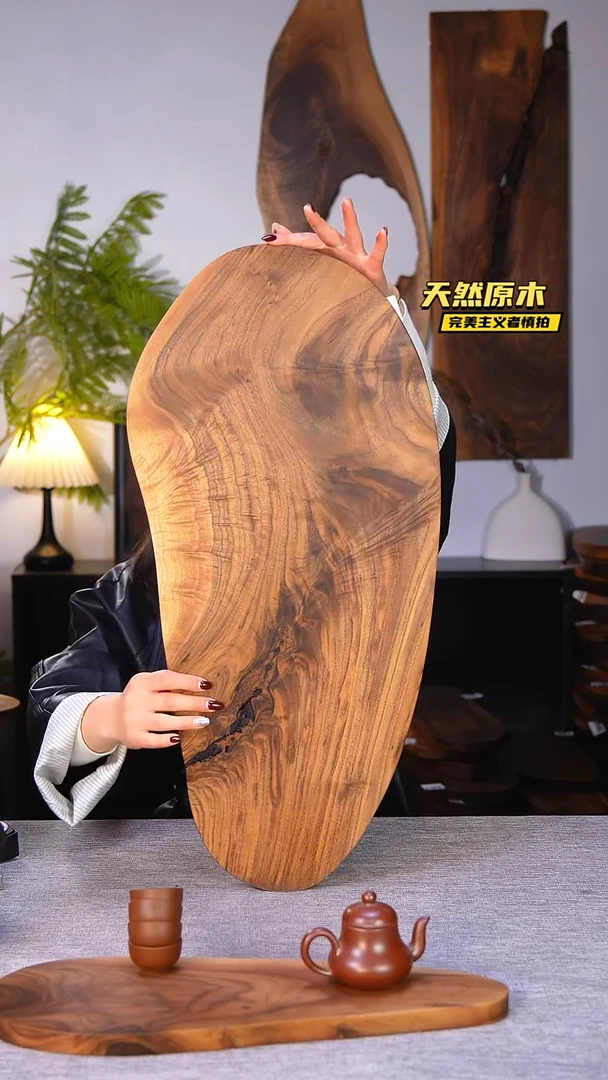 木北美黑胡桃原木.干裂疤结不属于商品质量问题完美主义者慎拍