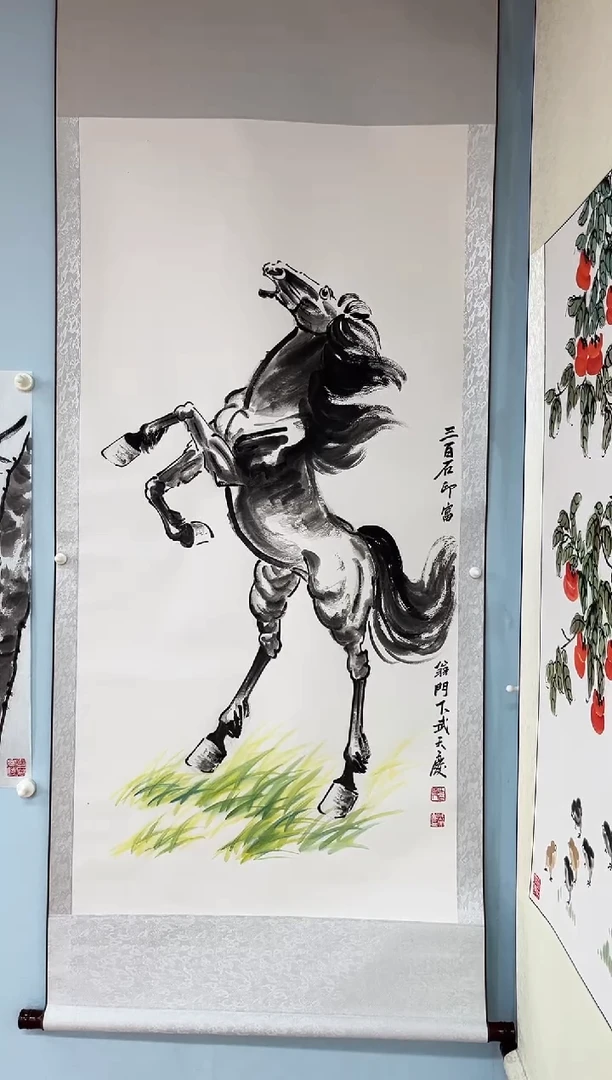 国画武天庆水墨画