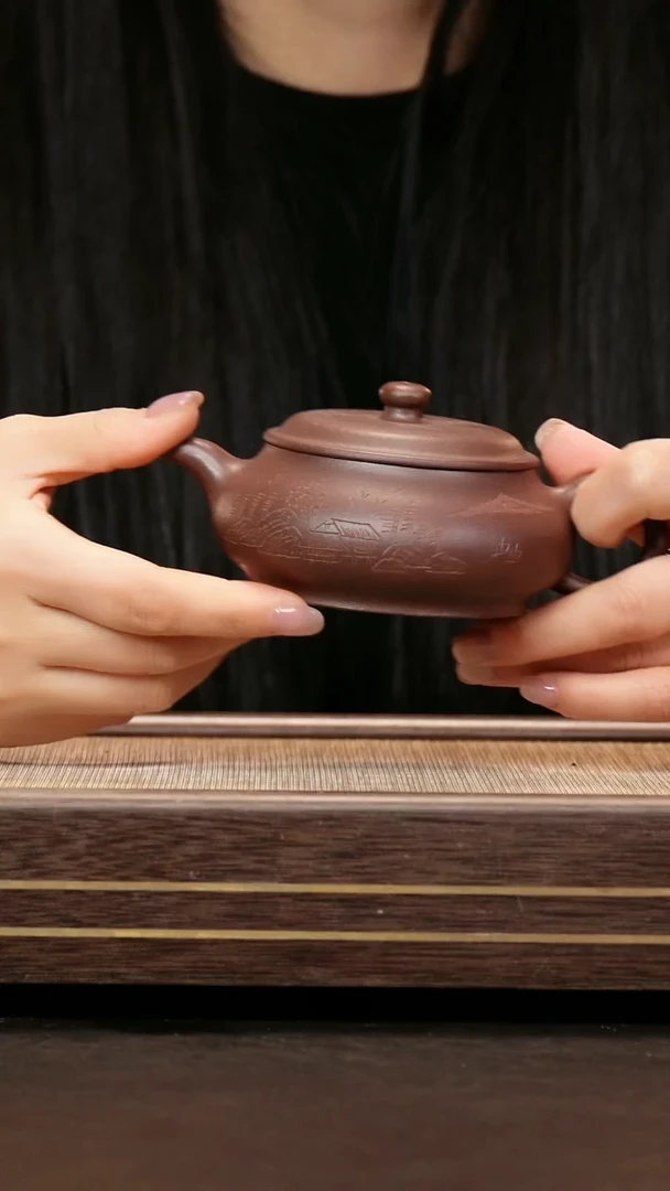 茶壶紫砂91底槽清  明炉壶