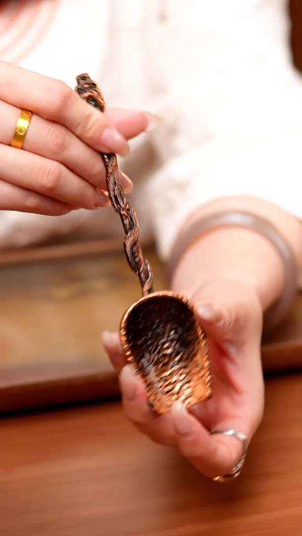 【闪购商品】云龙茶勺/茶匙/古铜