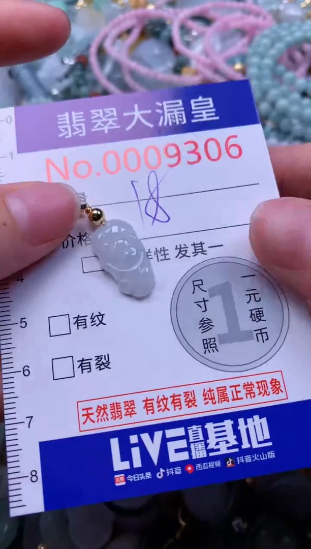 翡翠未镶嵌吊坠(不含链)9306