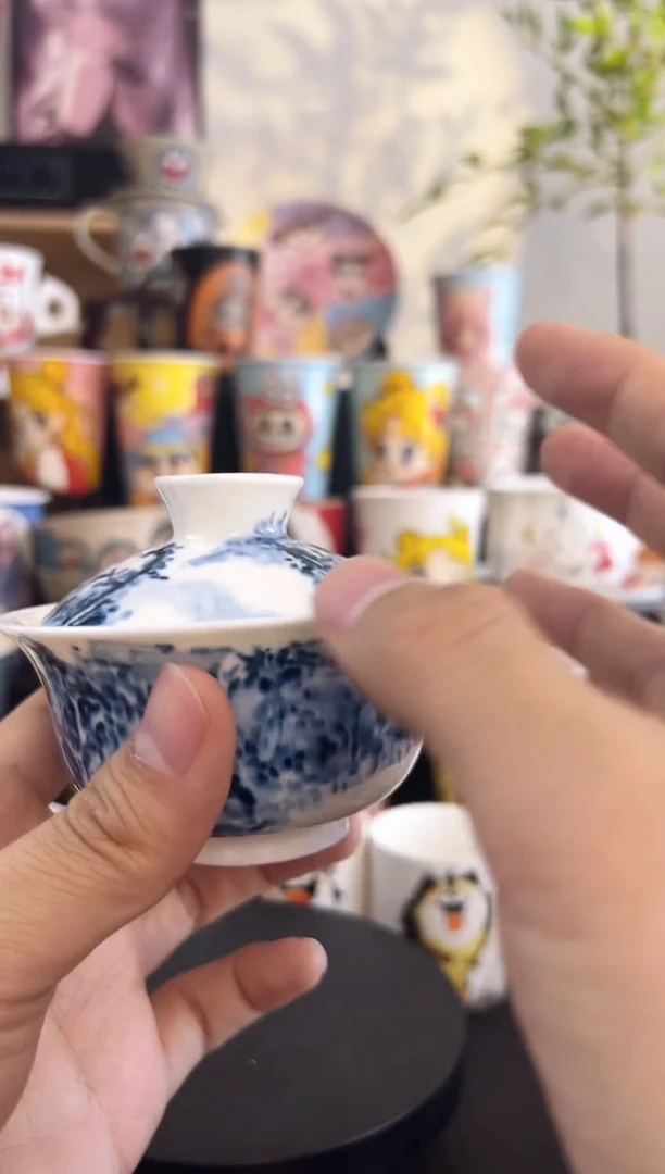 【闪购商品】摆件手工手绘陶瓷小杯杯