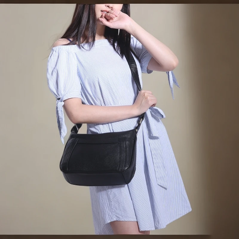 上班族杂物小拎包相机包多层休闲包单根中老年简约风多层款斜挎包