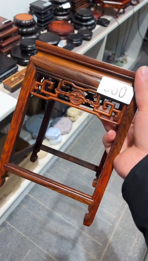 【闪购商品】红酸枝木类端景台工艺品底座
