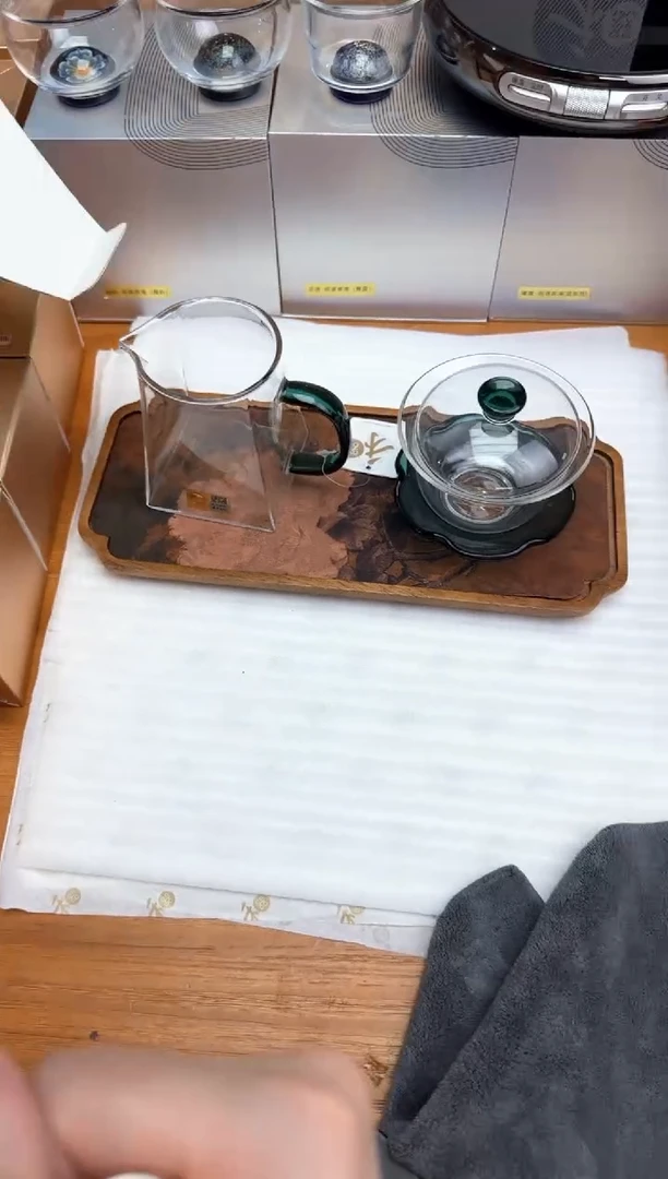 禾器瀚然墨绿+风谜荷悦盖碗墨绿