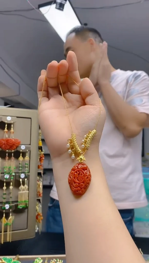 【闪购商品】翡翠耳饰合金0325翡翠锁骨链