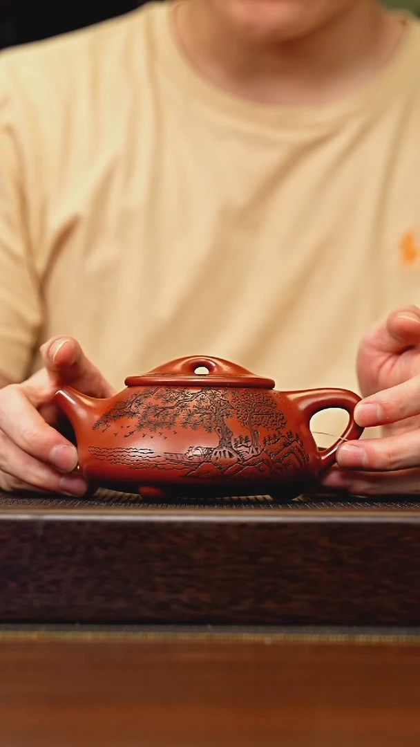 茶壶紫砂宜兴原矿 手工 紫砂壶容量300CC