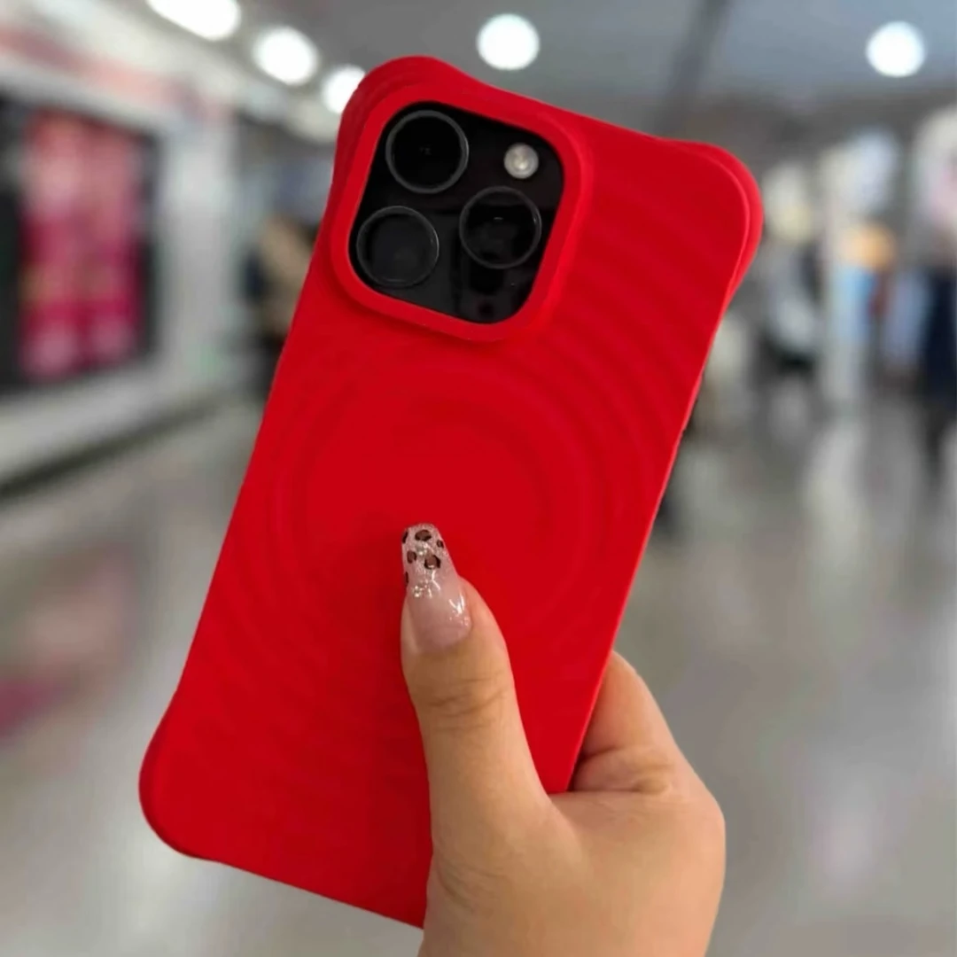 文艺家-好物红色款手机支架/链/壳