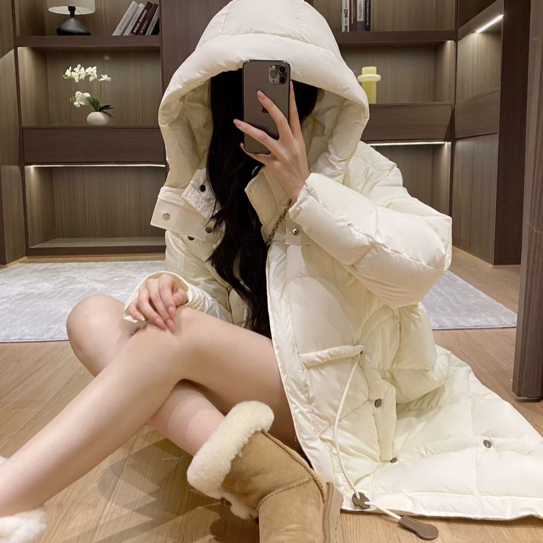 时尚羽绒服女中长款