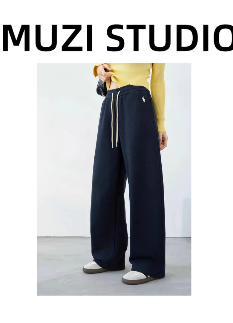 【沐子女装】B2-126藏青色卫裤