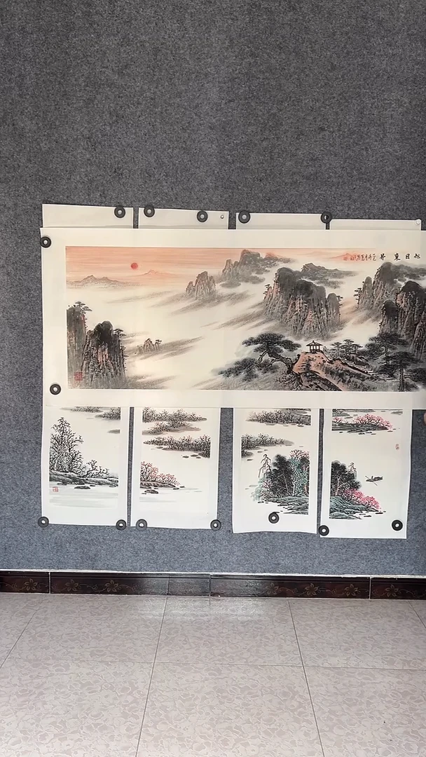 国画国画王生意旭日东升