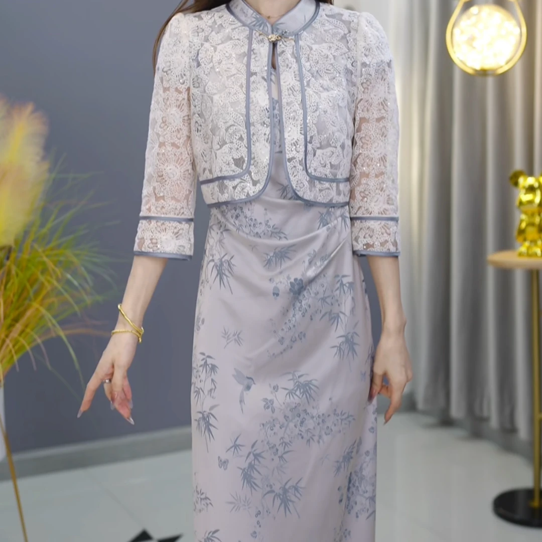 【套装定制】B1090图片色套裙优雅气质时尚减龄休闲显瘦夏季收