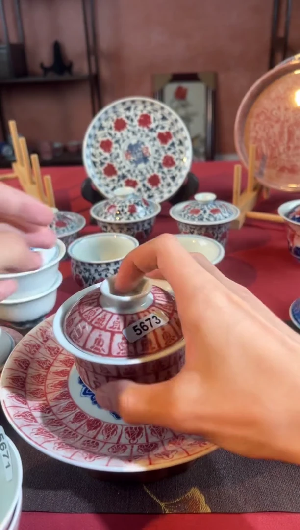 摆件陶天禄言瓷手工手绘茶器5673