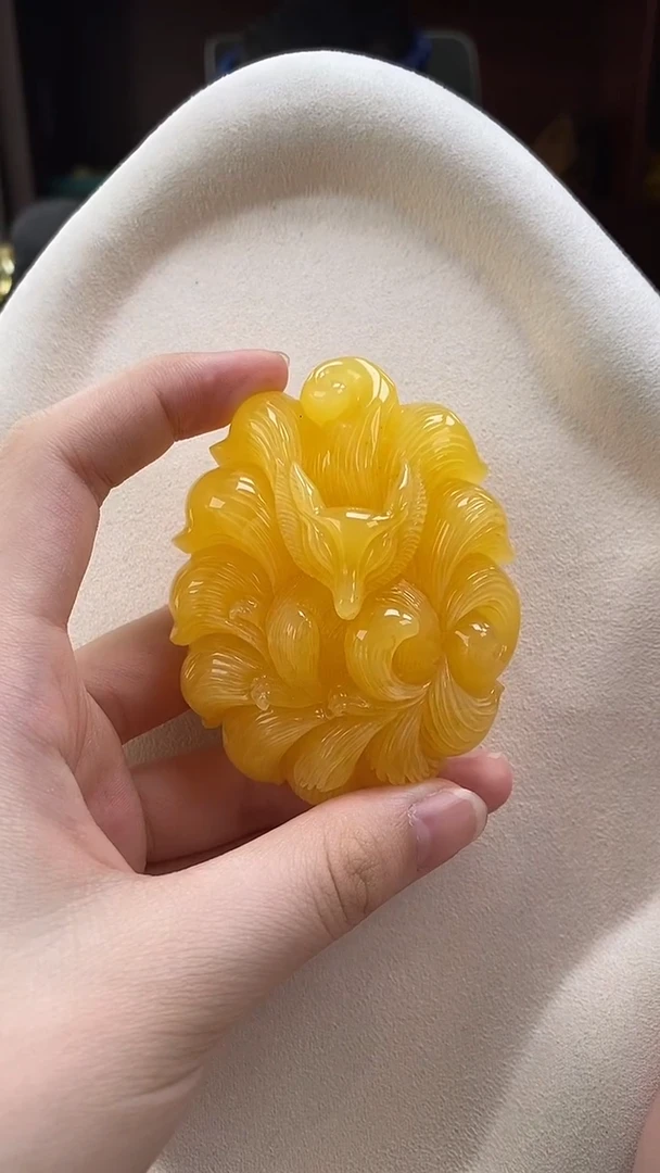 琥珀颈饰未镶嵌吊坠