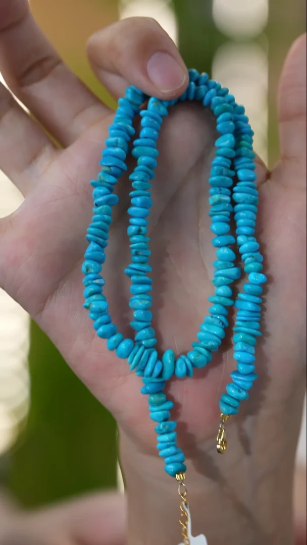 绿松石未镶嵌项链秒拍号15