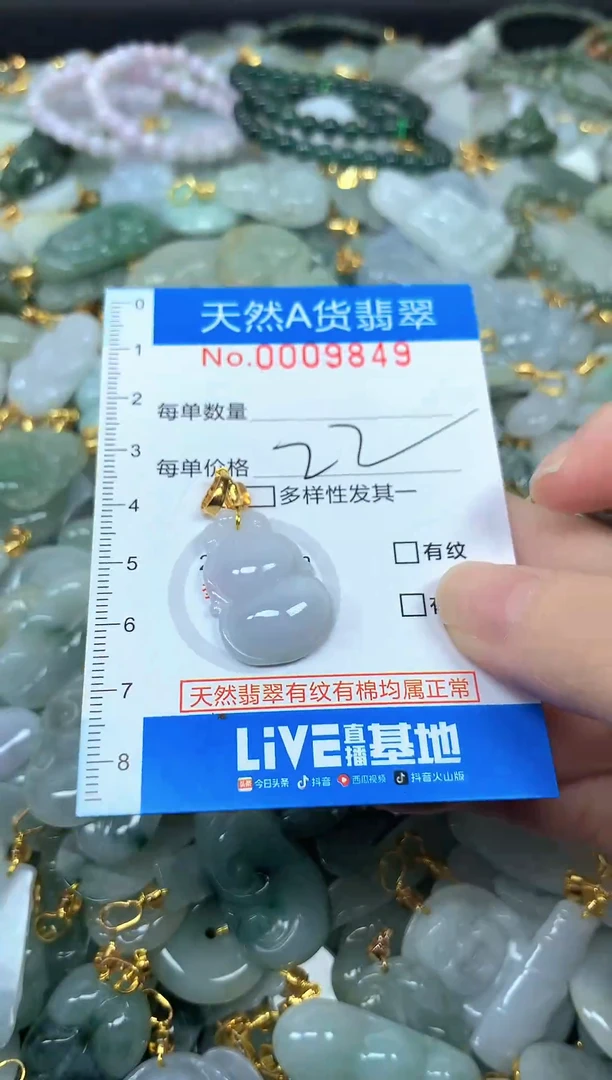 颈饰未镶嵌翡翠净货挂件-9849