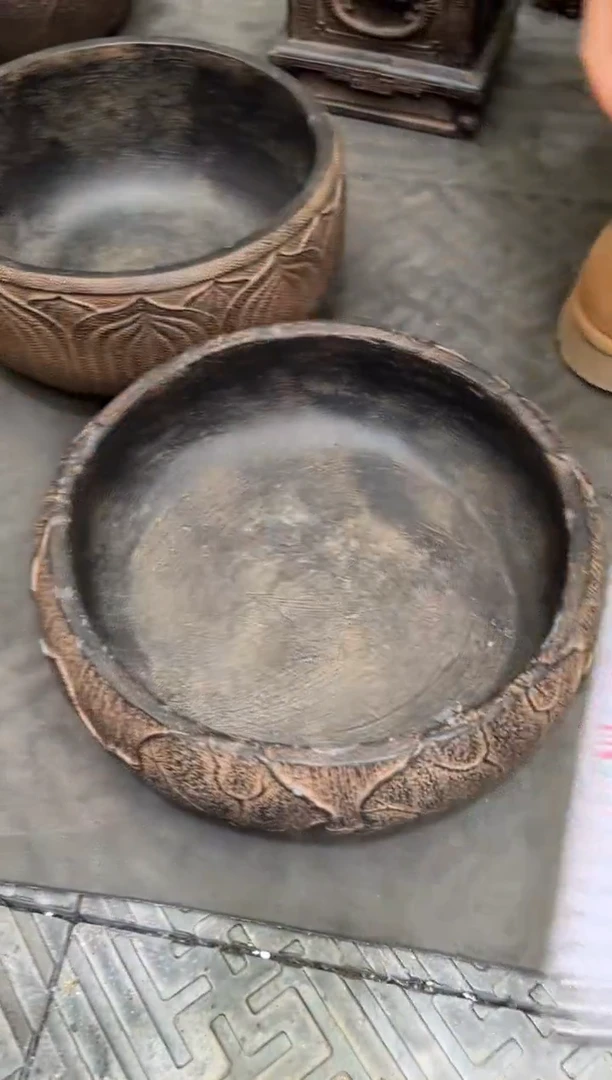 陶土【火山泥】荷韵盆