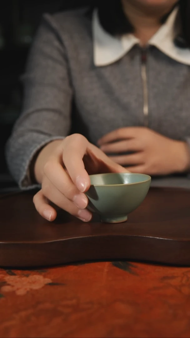 杯子瓷汝州原产地原矿仿古老釉q