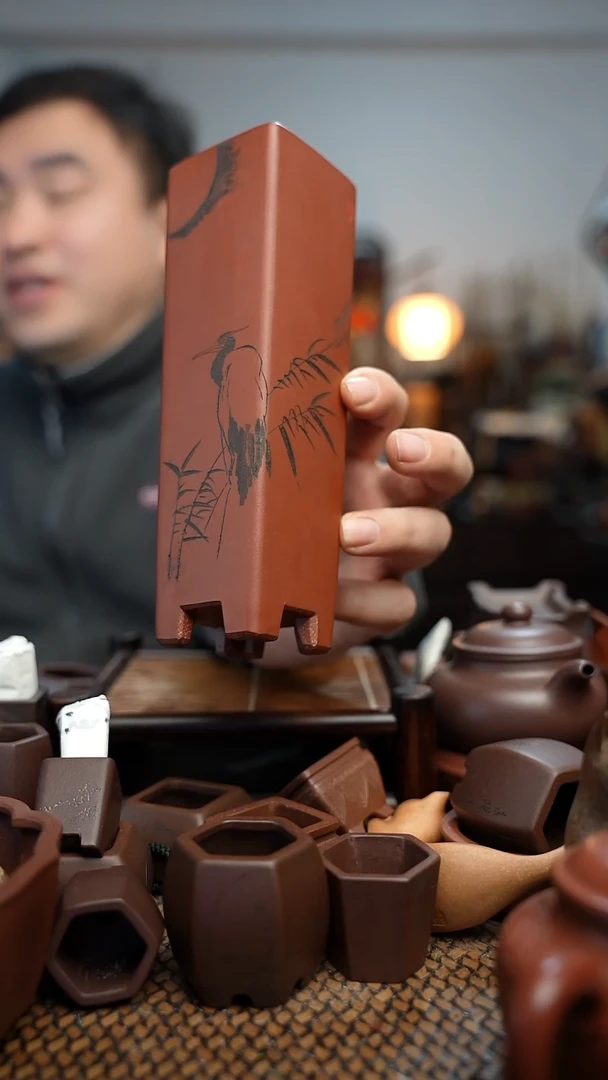 紫砂花盆渣**八長木軒精品紫砂