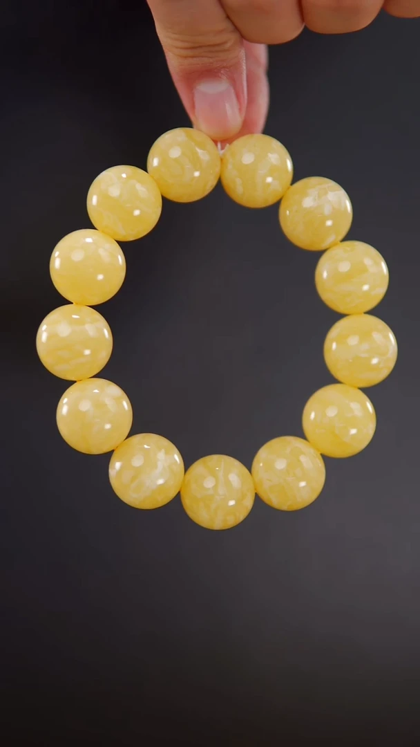 裸石蜜蜡未镶嵌18.3俄料虎皮同料手串44.6