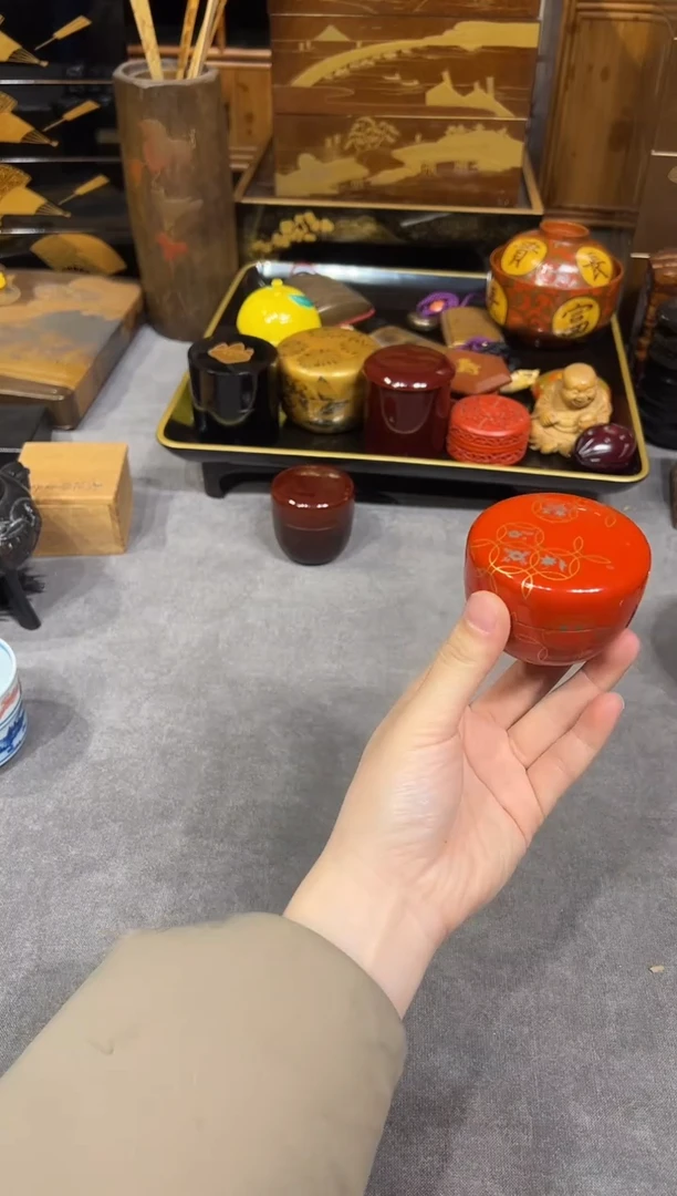 茶枣大漆漆器大漆漆器