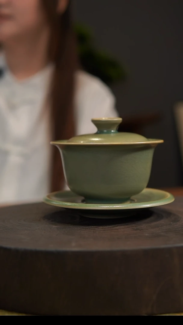 杯子枫*大元宝盖碗 汝州原产地  原矿老釉