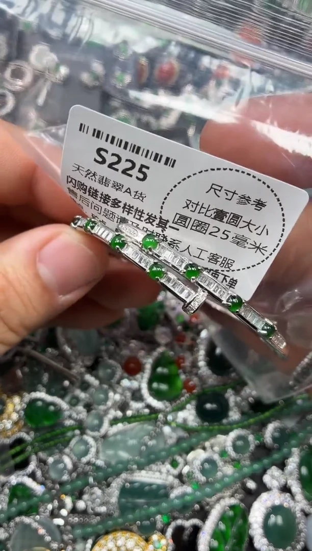 颈饰未镶嵌翡翠S225手镯