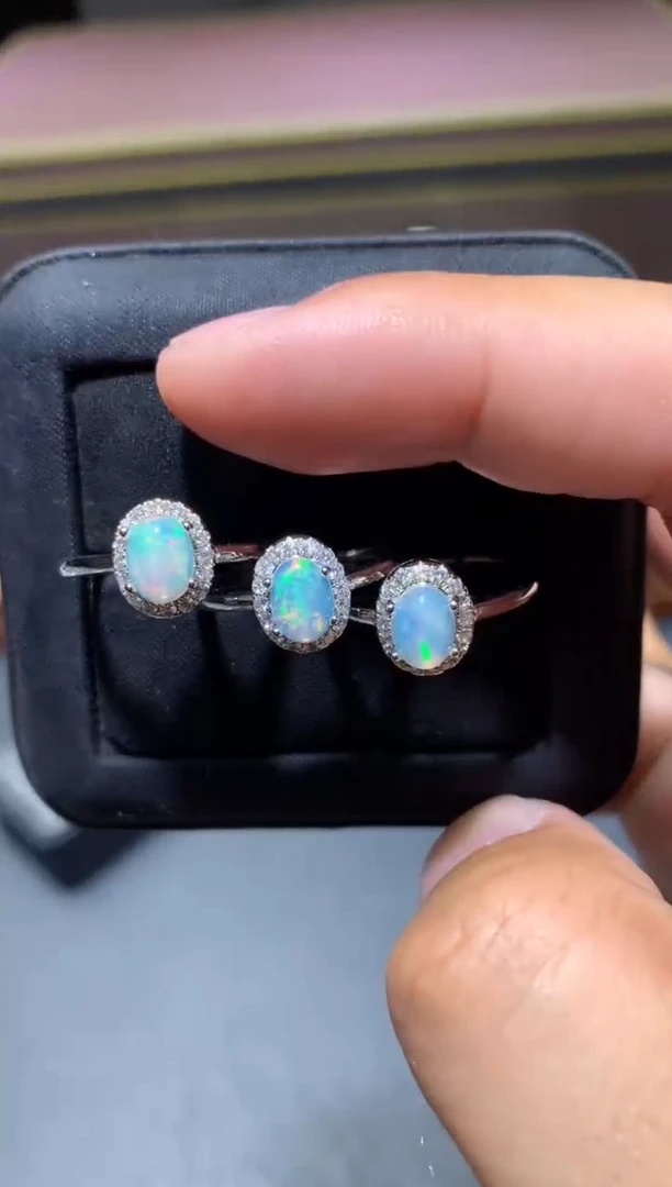 欧泊未镶嵌戒指R16【多样性发其一】