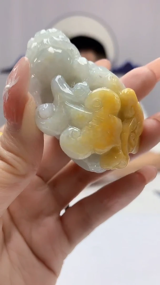 【闪购商品】定制翡翠未镶嵌4812DD-毛货挂件22