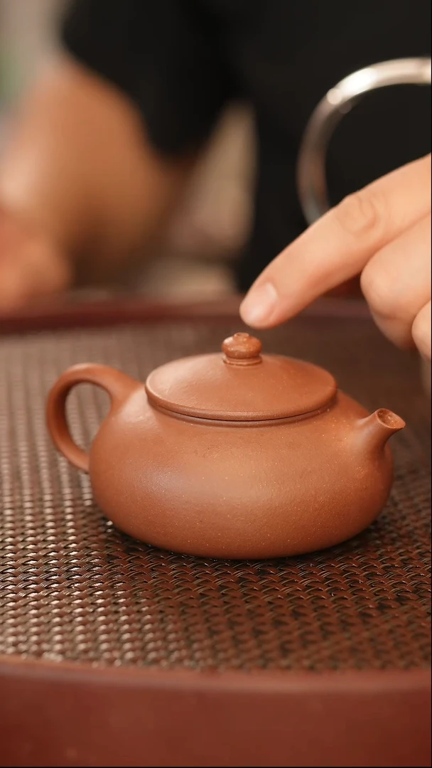 茶壶紫砂寒江 紫泥 160cc