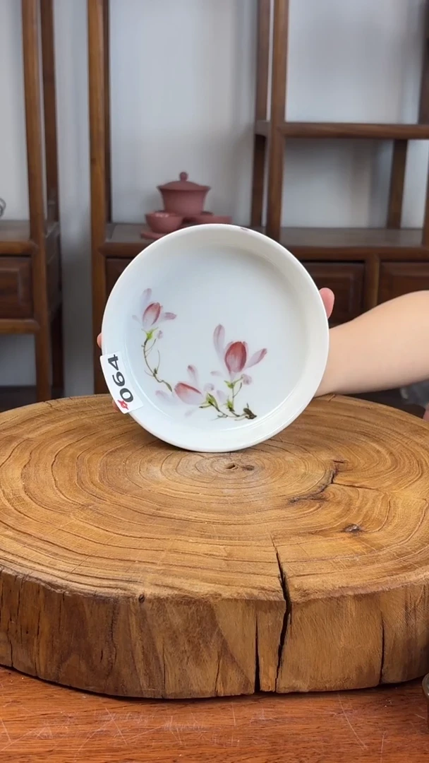 瓷片景德镇手绘釉中彩（食品级）小壶承064